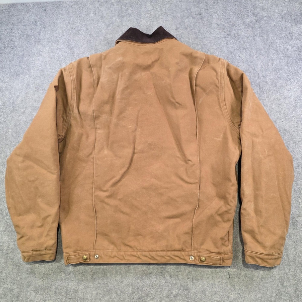VTG Dickies Jacket Mens LT Brown Blanket Lined Bomber Workwear Corduroy Collar - Picture 12 of 14